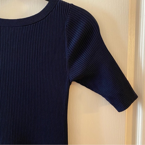 SANDRO Brunella Dress in Navy Blue - 2/4 - Picture 8 of 16